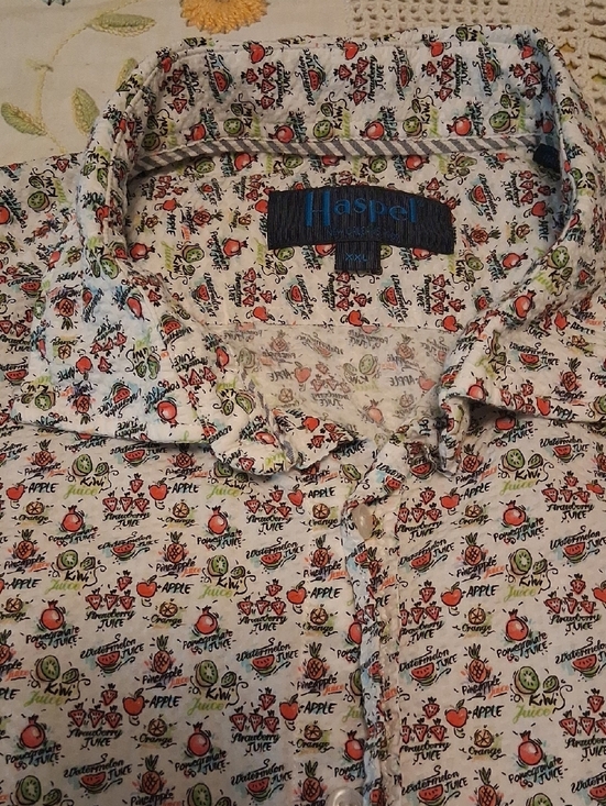 Haspel Other - Haspel Seersucker Men’s Fruit-Print Casual Shirt